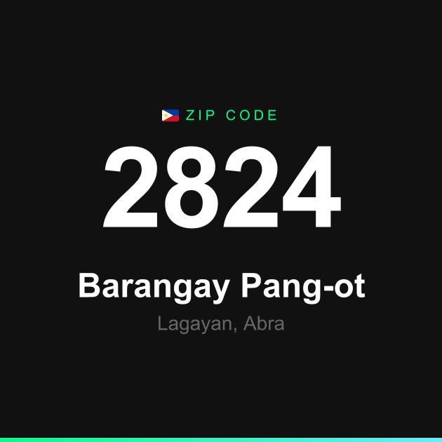 Shareable ZIP code 2824 card for Barangay Pang-ot