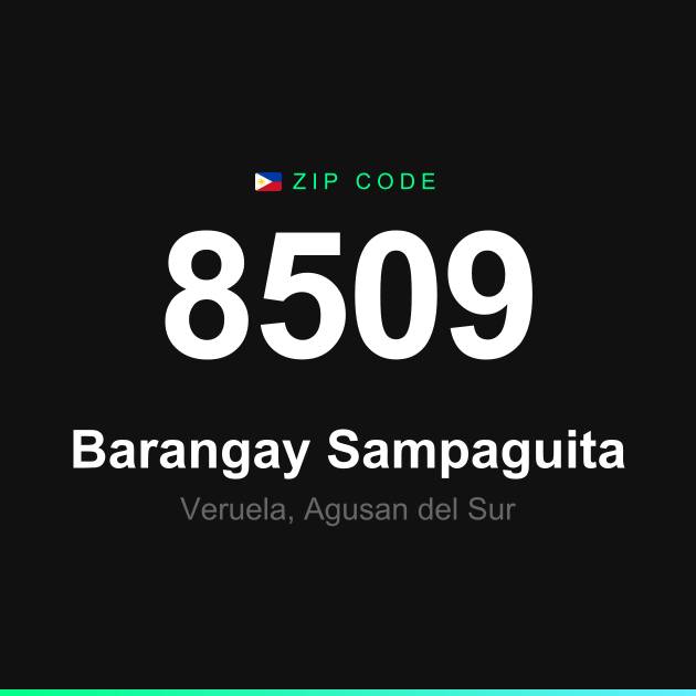 Shareable ZIP code 8509 card for Barangay Sampaguita