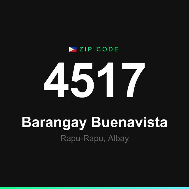 Shareable ZIP code 4517 card for Barangay Buenavista