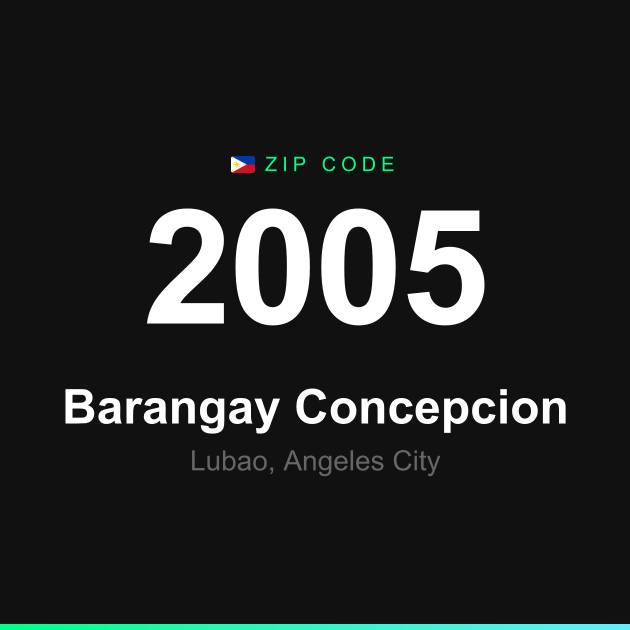 Shareable ZIP code 2005 card for Barangay Concepcion