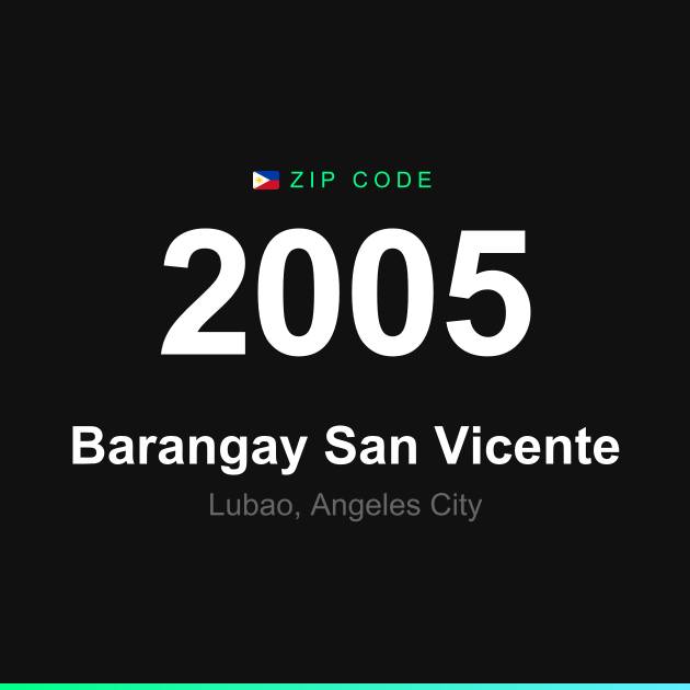 Shareable ZIP code 2005 card for Barangay San Vicente
