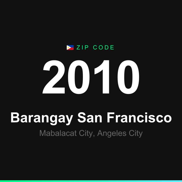 Shareable ZIP code 2010 card for Barangay San Francisco