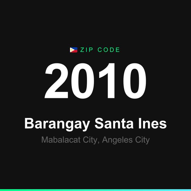 Shareable ZIP code 2010 card for Barangay Santa Ines