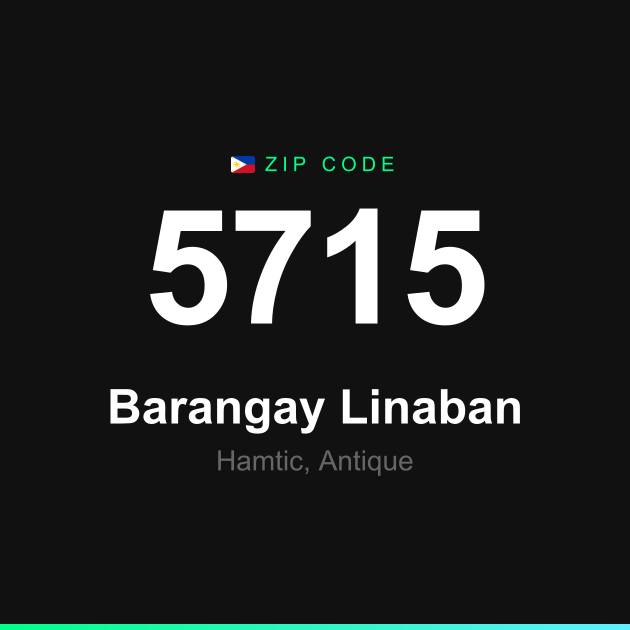 Shareable ZIP code 5715 card for Barangay Linaban