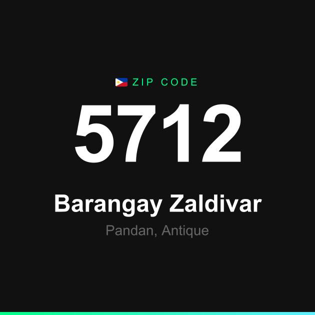Shareable ZIP code 5712 card for Barangay Zaldivar