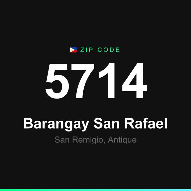 Shareable ZIP code 5714 card for Barangay San Rafael