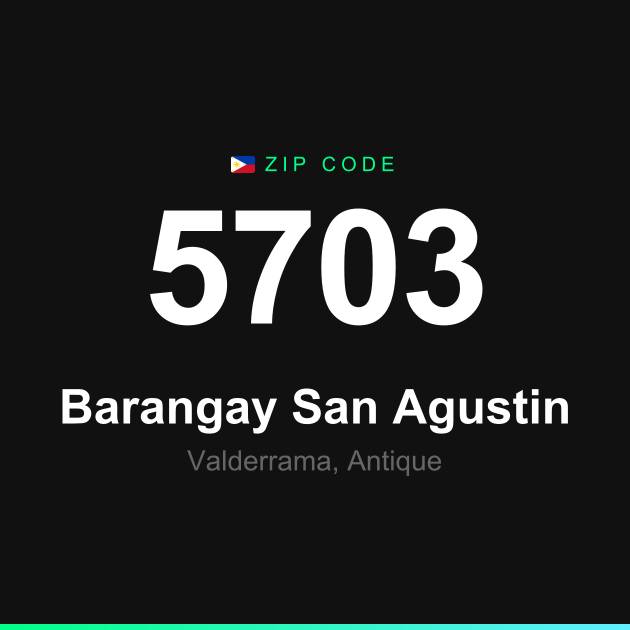 Shareable ZIP code 5703 card for Barangay San Agustin