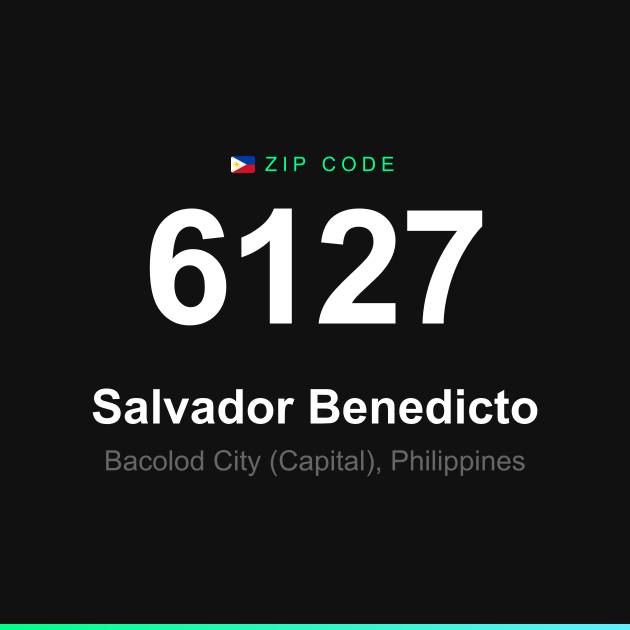 Shareable ZIP code 6127 card for Salvador Benedicto