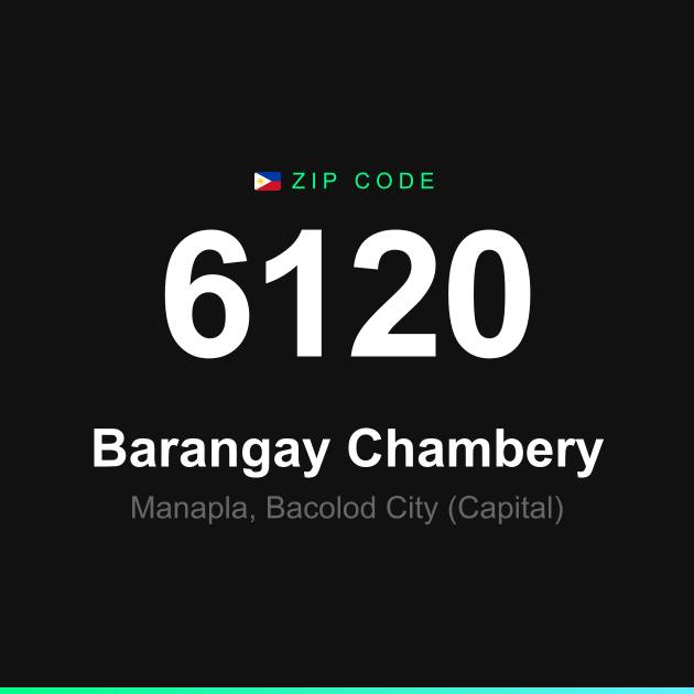 Shareable ZIP code 6120 card for Barangay Chambery