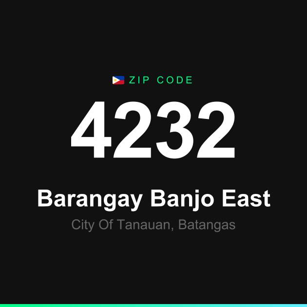 Shareable ZIP code 4232 card for Barangay Banjo East