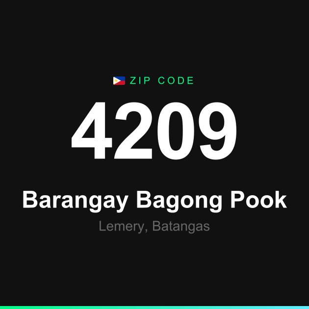 Shareable ZIP code 4209 card for Barangay Bagong Pook
