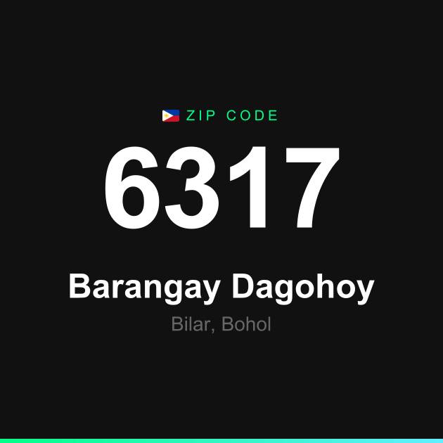 Shareable ZIP code 6317 card for Barangay Dagohoy