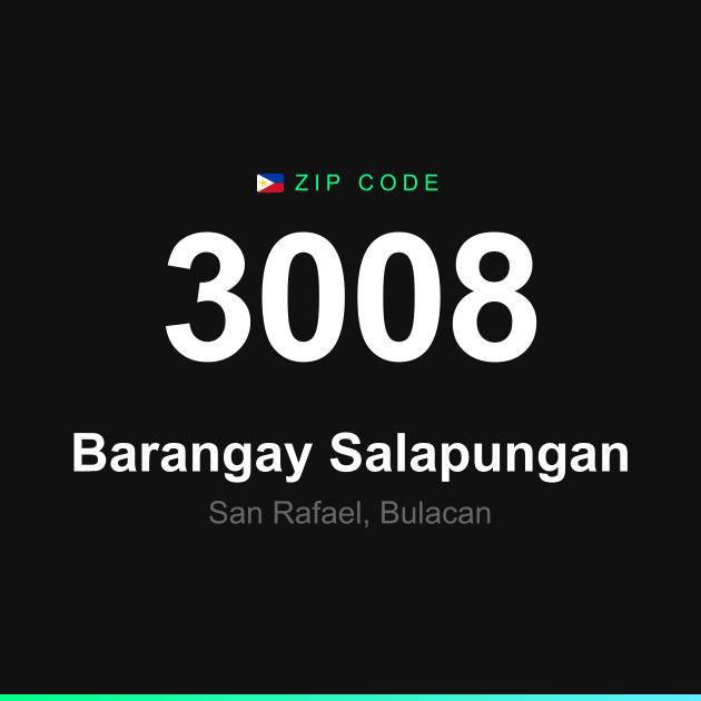 Shareable ZIP code 3008 card for Barangay Salapungan