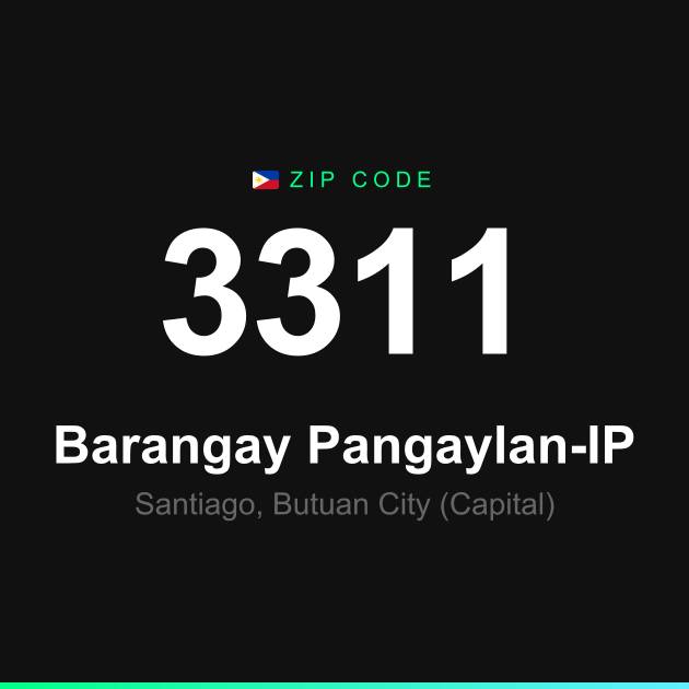 Shareable ZIP code 3311 card for Barangay Pangaylan-IP
