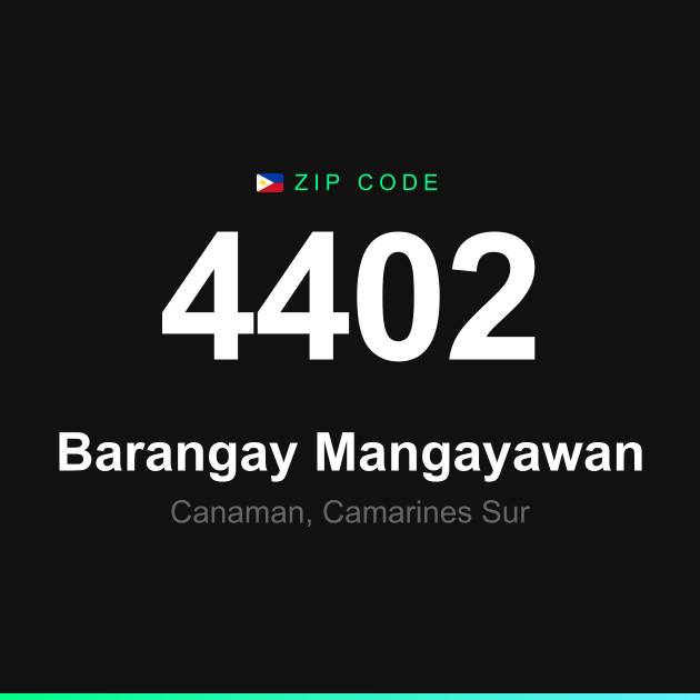 Shareable ZIP code 4402 card for Barangay Mangayawan