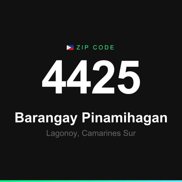 Shareable ZIP code 4425 card for Barangay Pinamihagan