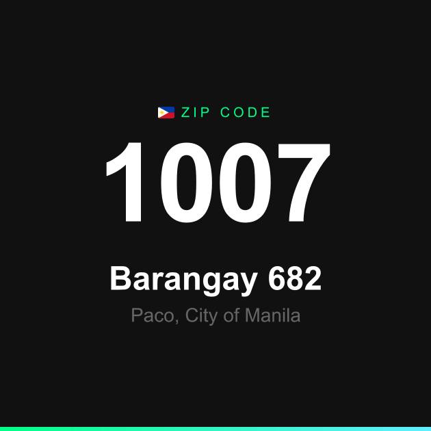 Shareable ZIP code 1007 card for Barangay 682