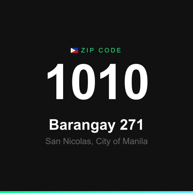 Shareable ZIP code 1010 card for Barangay 271
