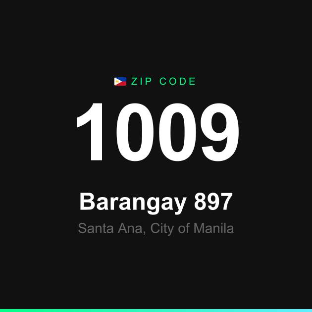 Shareable ZIP code 1009 card for Barangay 897