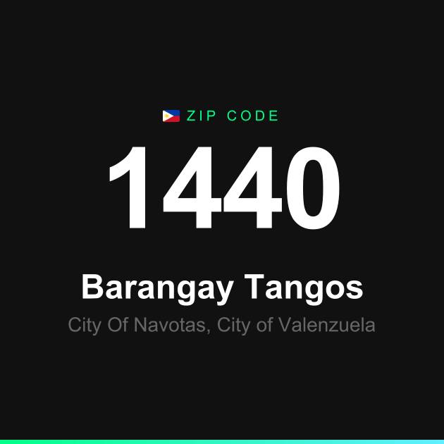 Shareable ZIP code 1440 card for Barangay Tangos