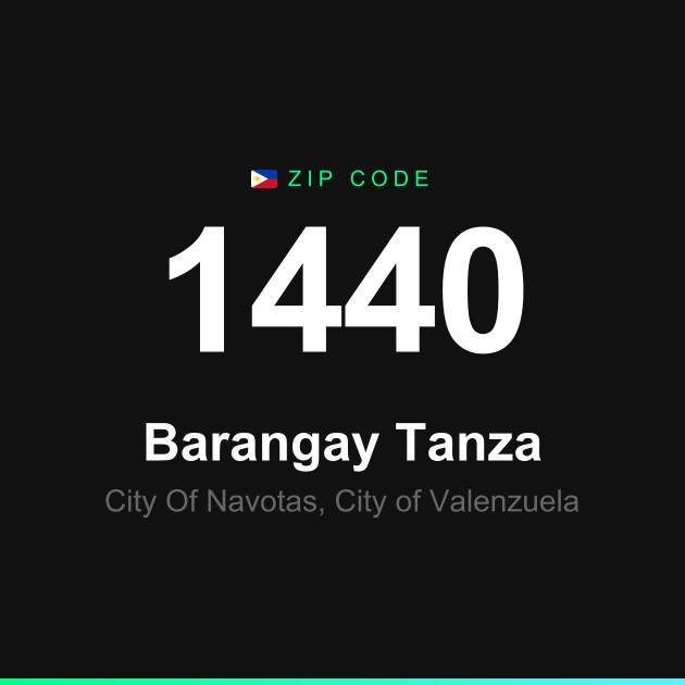 Shareable ZIP code 1440 card for Barangay Tanza