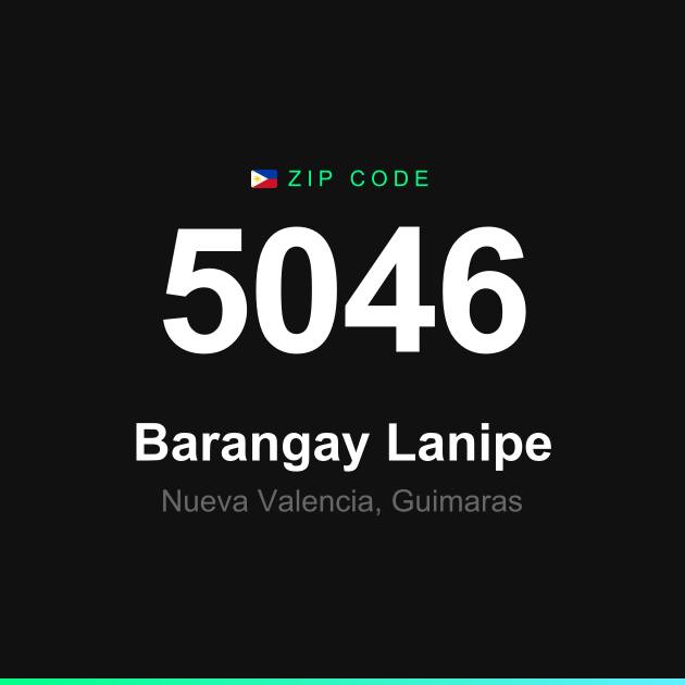Shareable ZIP code 5046 card for Barangay Lanipe