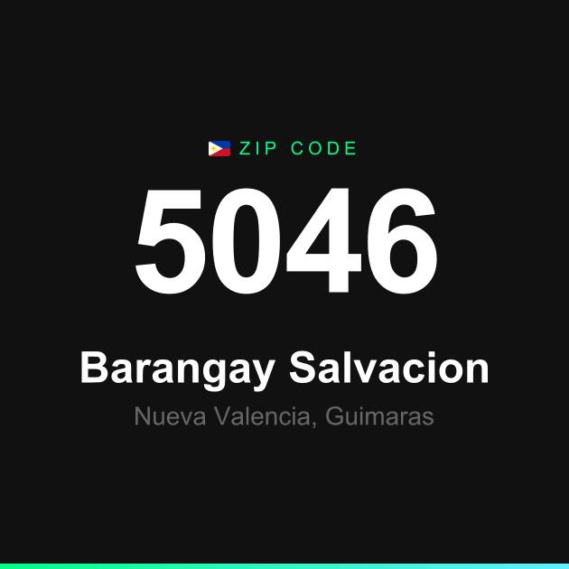 Shareable ZIP code 5046 card for Barangay Salvacion