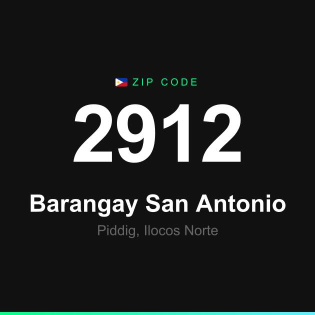 Shareable ZIP code 2912 card for Barangay San Antonio