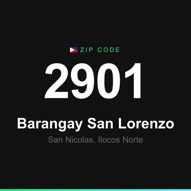 Shareable ZIP code 2901 card for Barangay San Lorenzo