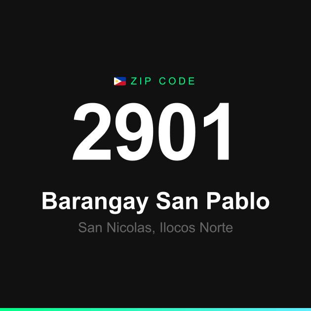 Shareable ZIP code 2901 card for Barangay San Pablo