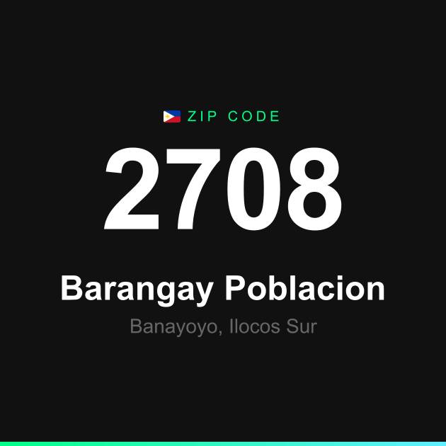 Shareable ZIP code 2708 card for Barangay Poblacion