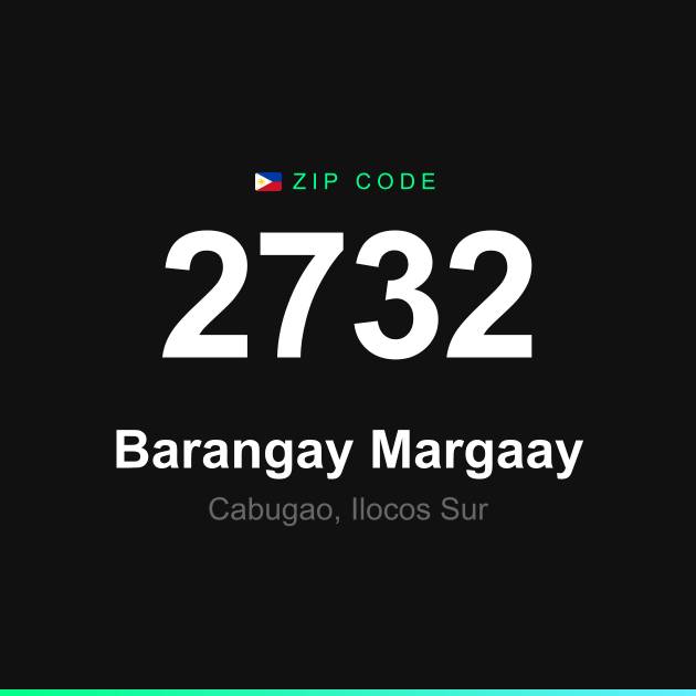 Shareable ZIP code 2732 card for Barangay Margaay