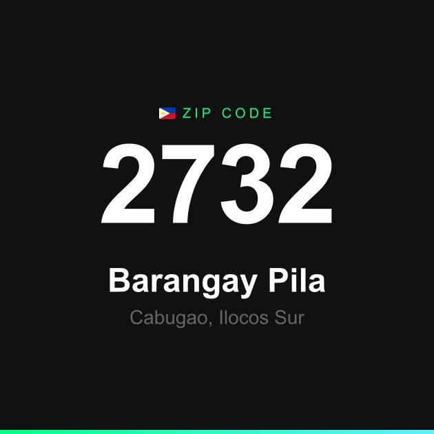 Shareable ZIP code 2732 card for Barangay Pila
