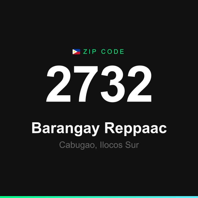 Shareable ZIP code 2732 card for Barangay Reppaac