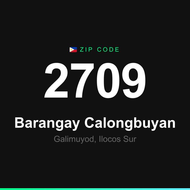 Shareable ZIP code 2709 card for Barangay Calongbuyan