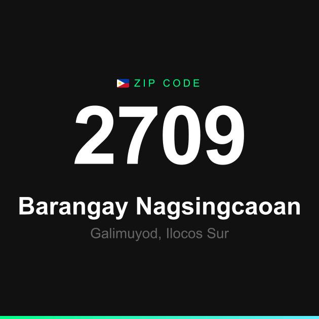 Shareable ZIP code 2709 card for Barangay Nagsingcaoan