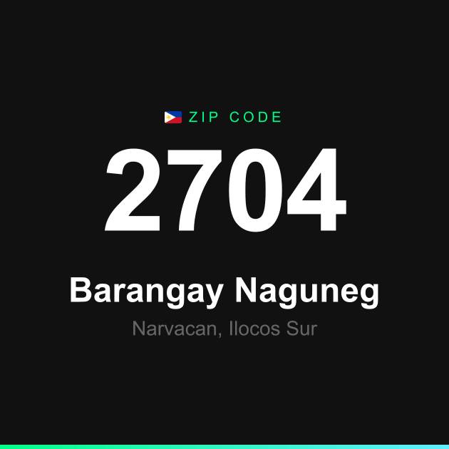 Shareable ZIP code 2704 card for Barangay Naguneg