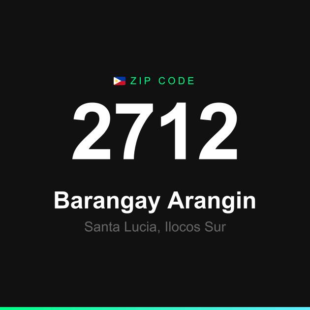 Shareable ZIP code 2712 card for Barangay Arangin