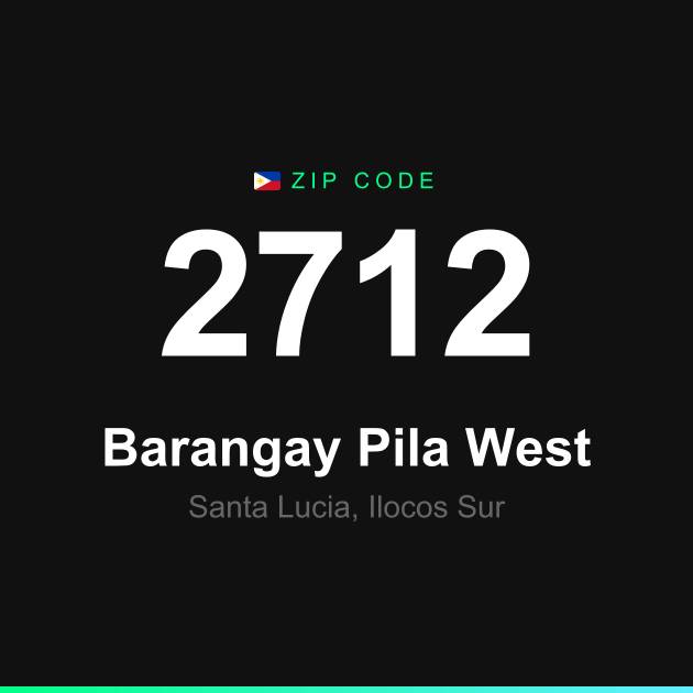 Shareable ZIP code 2712 card for Barangay Pila West