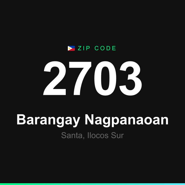 Shareable ZIP code 2703 card for Barangay Nagpanaoan