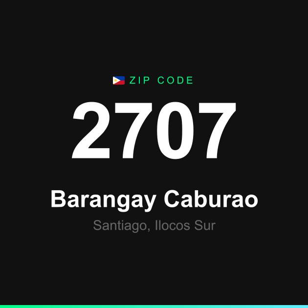 Shareable ZIP code 2707 card for Barangay Caburao