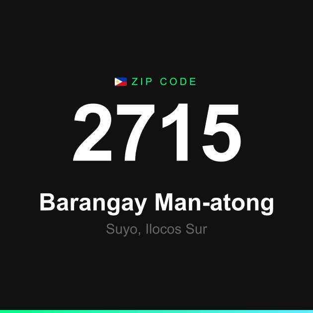 Shareable ZIP code 2715 card for Barangay Man-atong