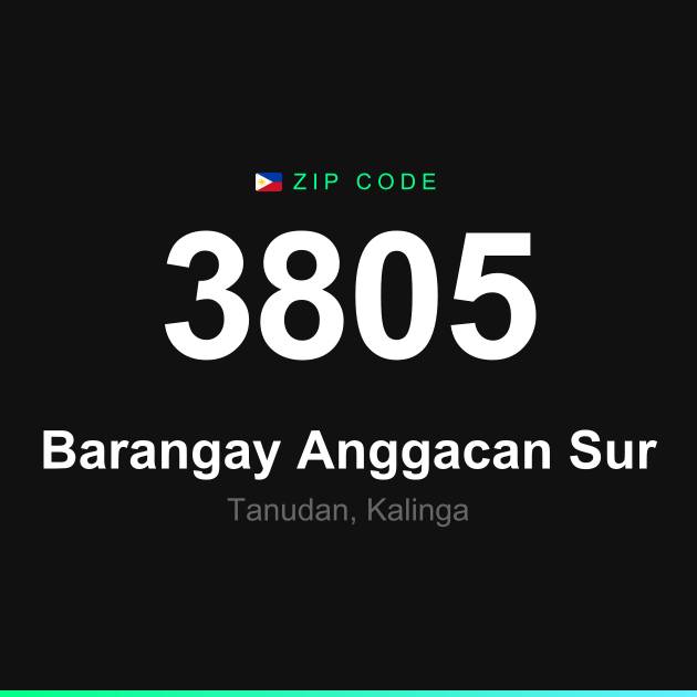 Shareable ZIP code 3805 card for Barangay Anggacan Sur