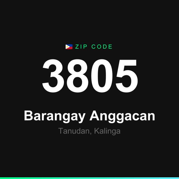 Shareable ZIP code 3805 card for Barangay Anggacan