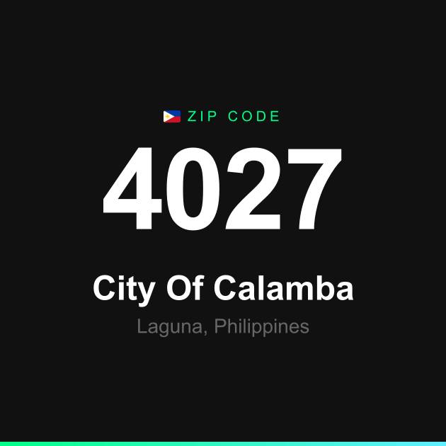 Shareable ZIP code 4027 card for City Of Calamba