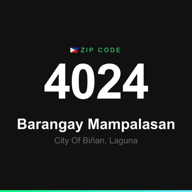 Shareable ZIP code 4024 card for Barangay Mampalasan