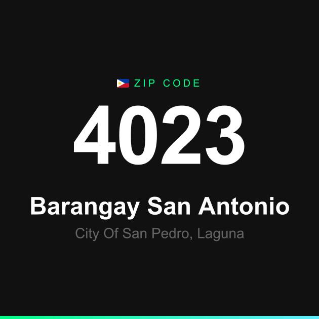 Shareable ZIP code 4023 card for Barangay San Antonio