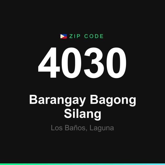 Shareable ZIP code 4030 card for Barangay Bagong Silang