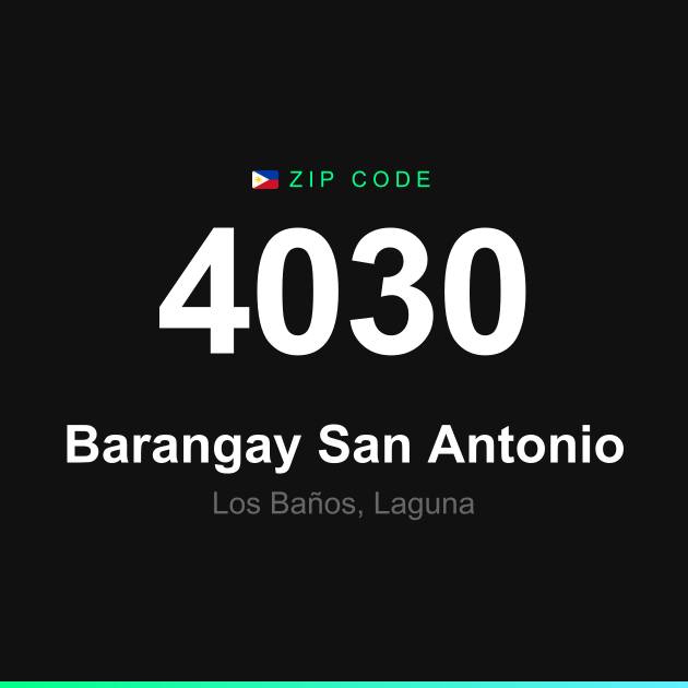 Shareable ZIP code 4030 card for Barangay San Antonio