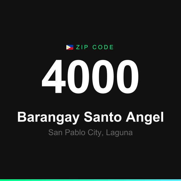Shareable ZIP code 4000 card for Barangay Santo Angel